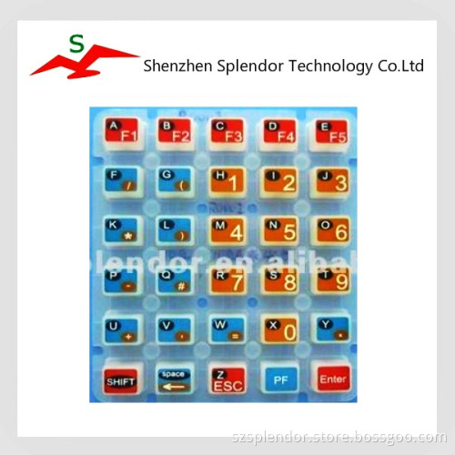 ODM OEM Custom silicone rubber keypads with conductive pill